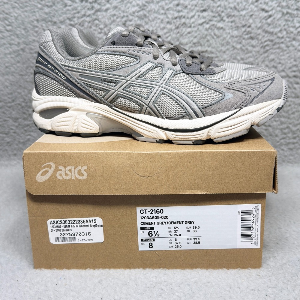Asics GT-2160 Womens Size 8‎ Running Shoes Cement Gray Mesh